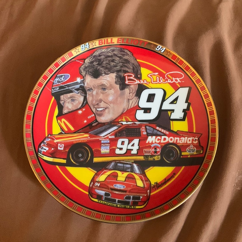 Bill Elliott NASCAR collectible plate #2605B